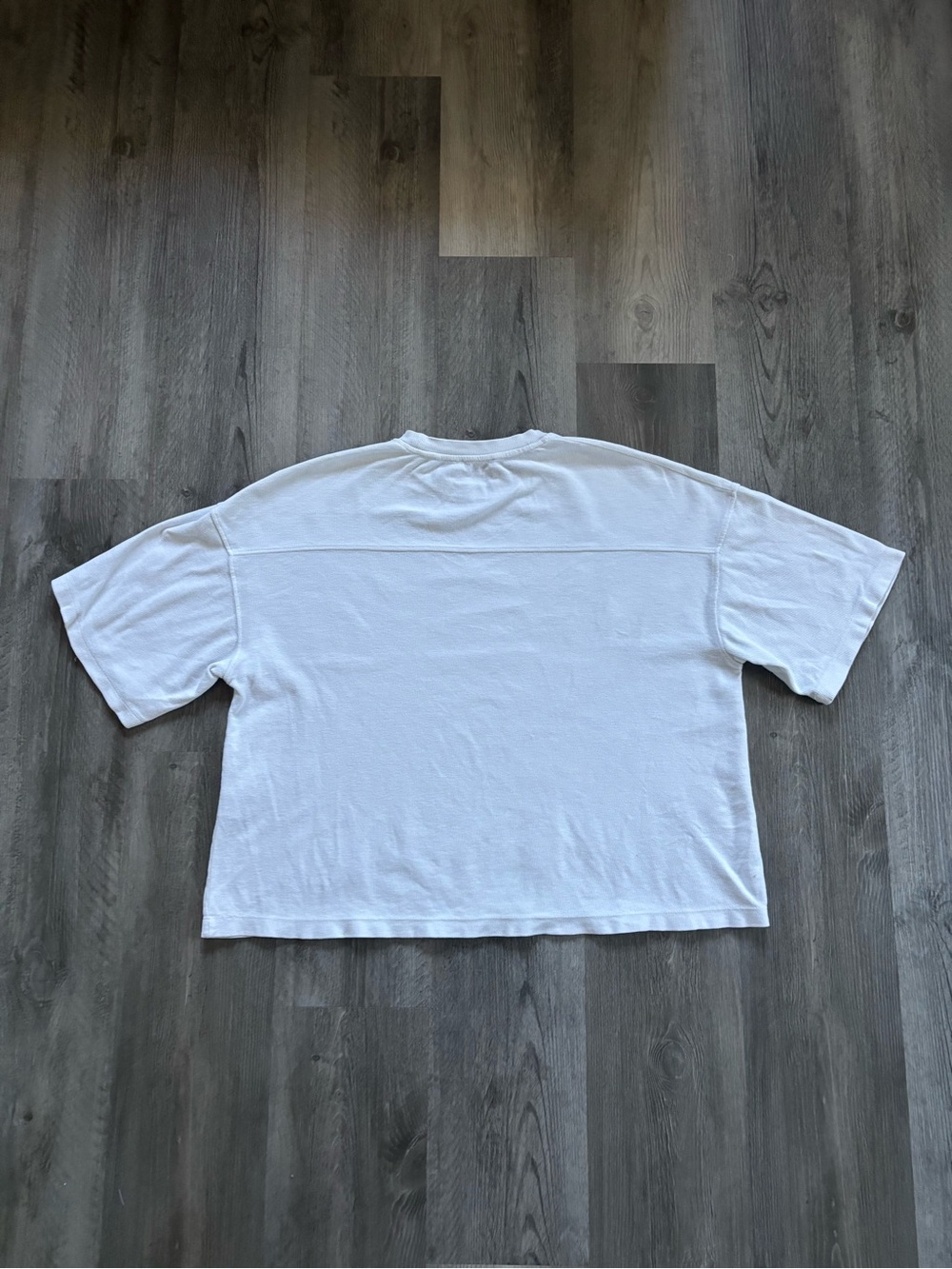 Zara White Short Sleeve Crewneck Tee View 2